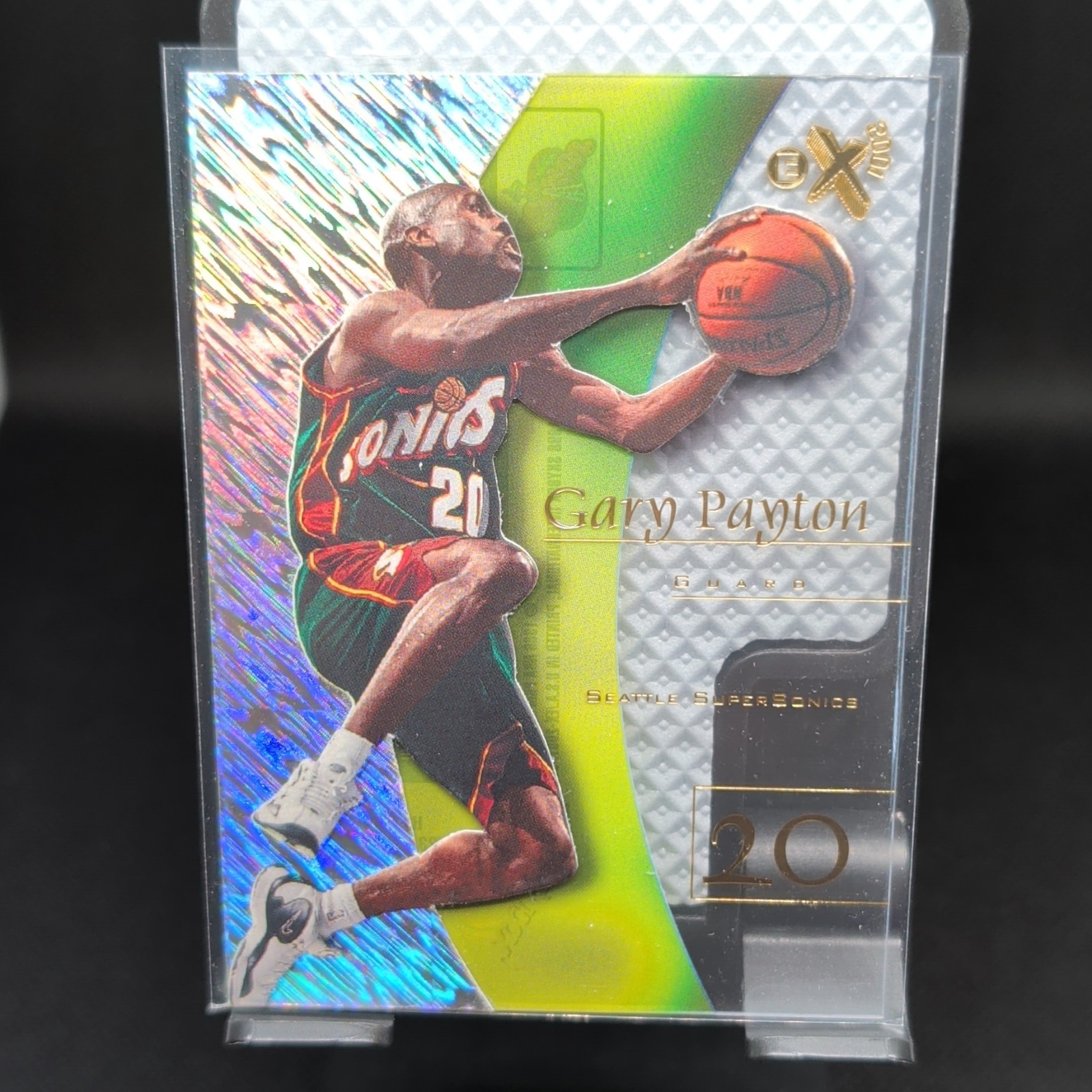 SkyBox 1997-98 E-X 2001 Gary Payton Seattle SuperSonics Basketball #23 🏀🔥🏀🔥