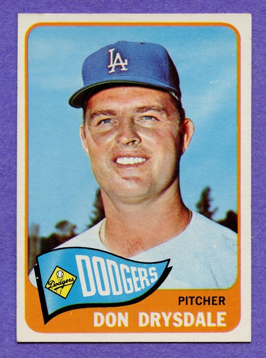1965 Topps Don Drysdale #260 Dodgers EX-MT 1965 Topps Don Drysdale #260 Dodgers EX-MT