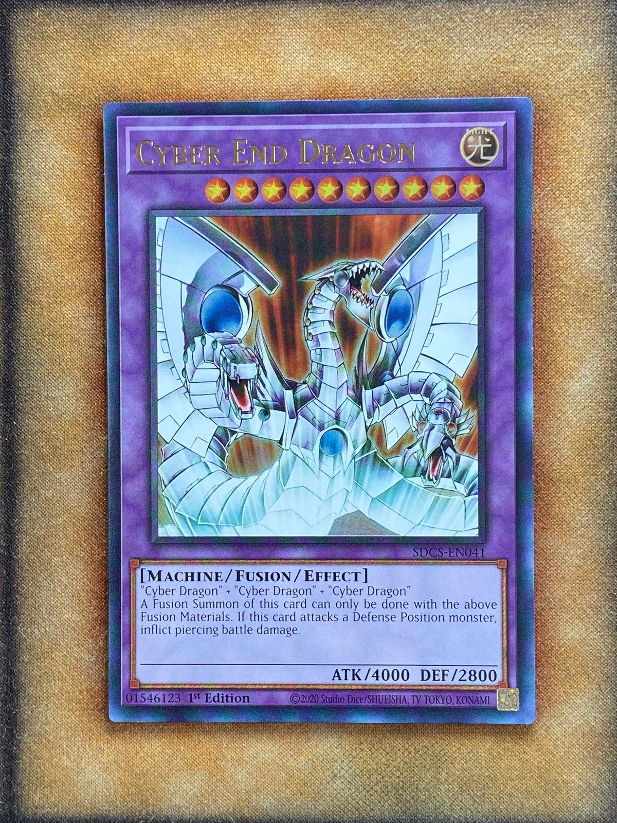 Yugioh Cyber End Dragon SDCS-EN041 Ultra Rare 1st Ed NM