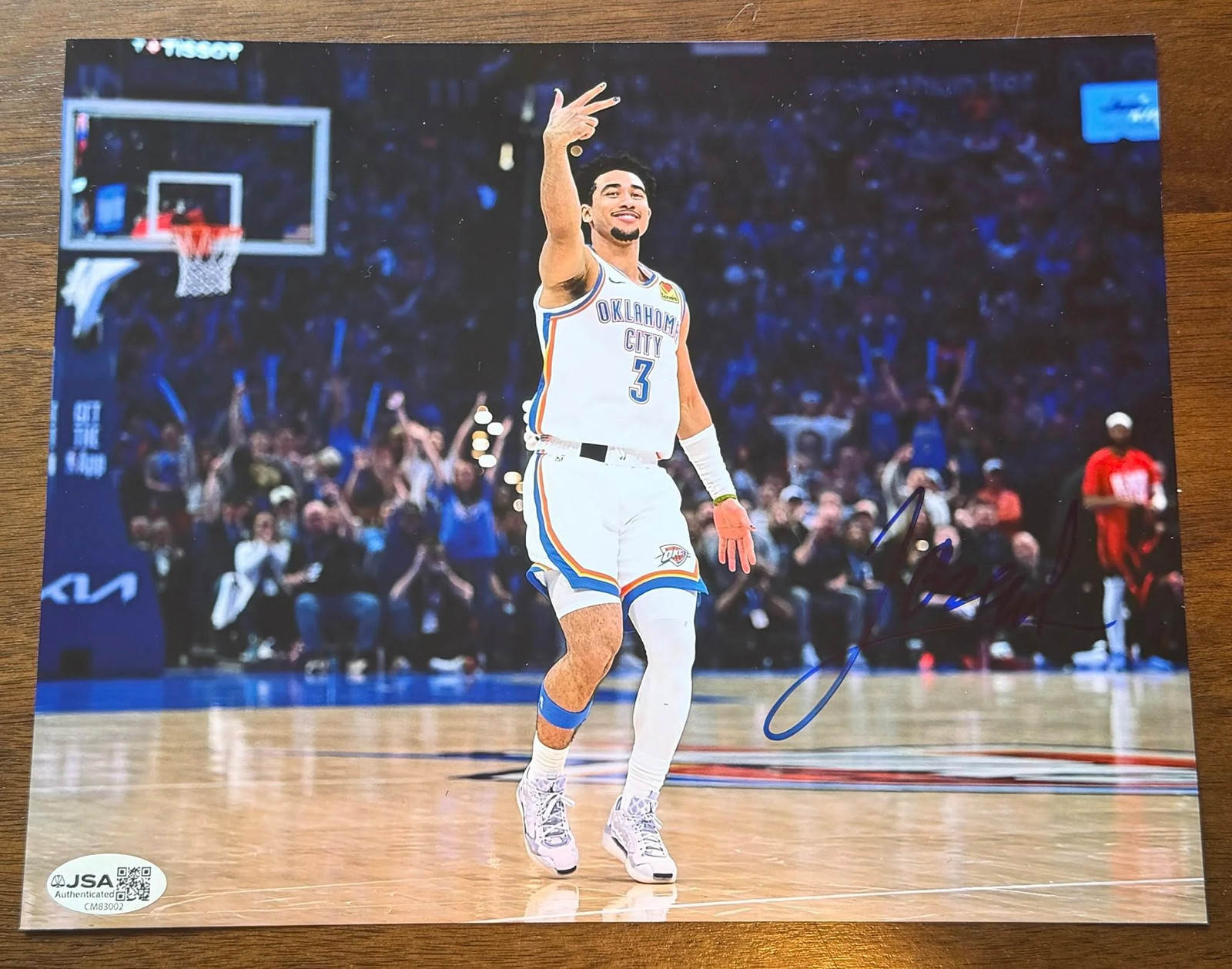Jared McCain Oklahoma City Thunder Autographed 8x10 Photo JSA COA Jared McCain Oklahoma City Thunder Autographed 8x10 Photo JSA COA