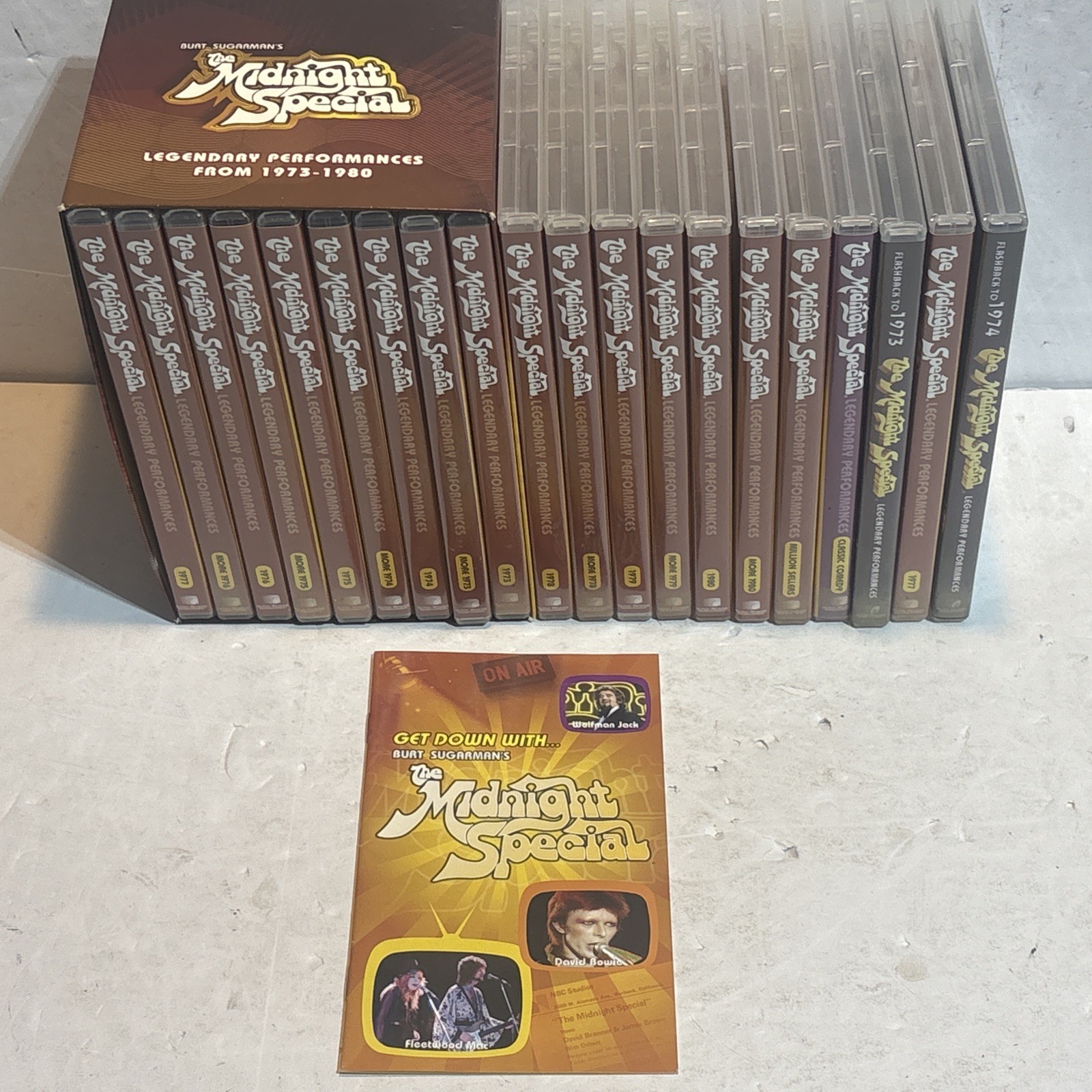 Burt Sugarmans the MIDNIGHT SPECIAL DVD LOT of 20 Live on Stage Boxset 1970s/80s