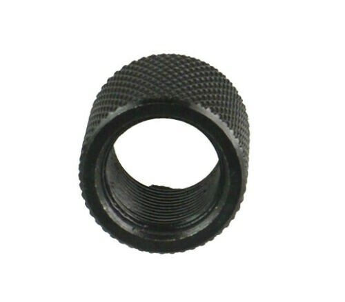 Black Fits Glock 9mm 1/2x28 TPI Muzzle Brake Thread Guard / Cap - Steel Anodized