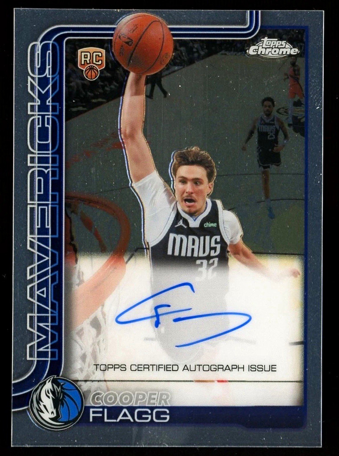Topps 25-26 Topps Chrome Rookie Auto Cooper Flagg Mavericks READ DETAILS Topps 25-26 Topps Chrome Rookie Auto Cooper Flagg Mavericks READ DETAILS
