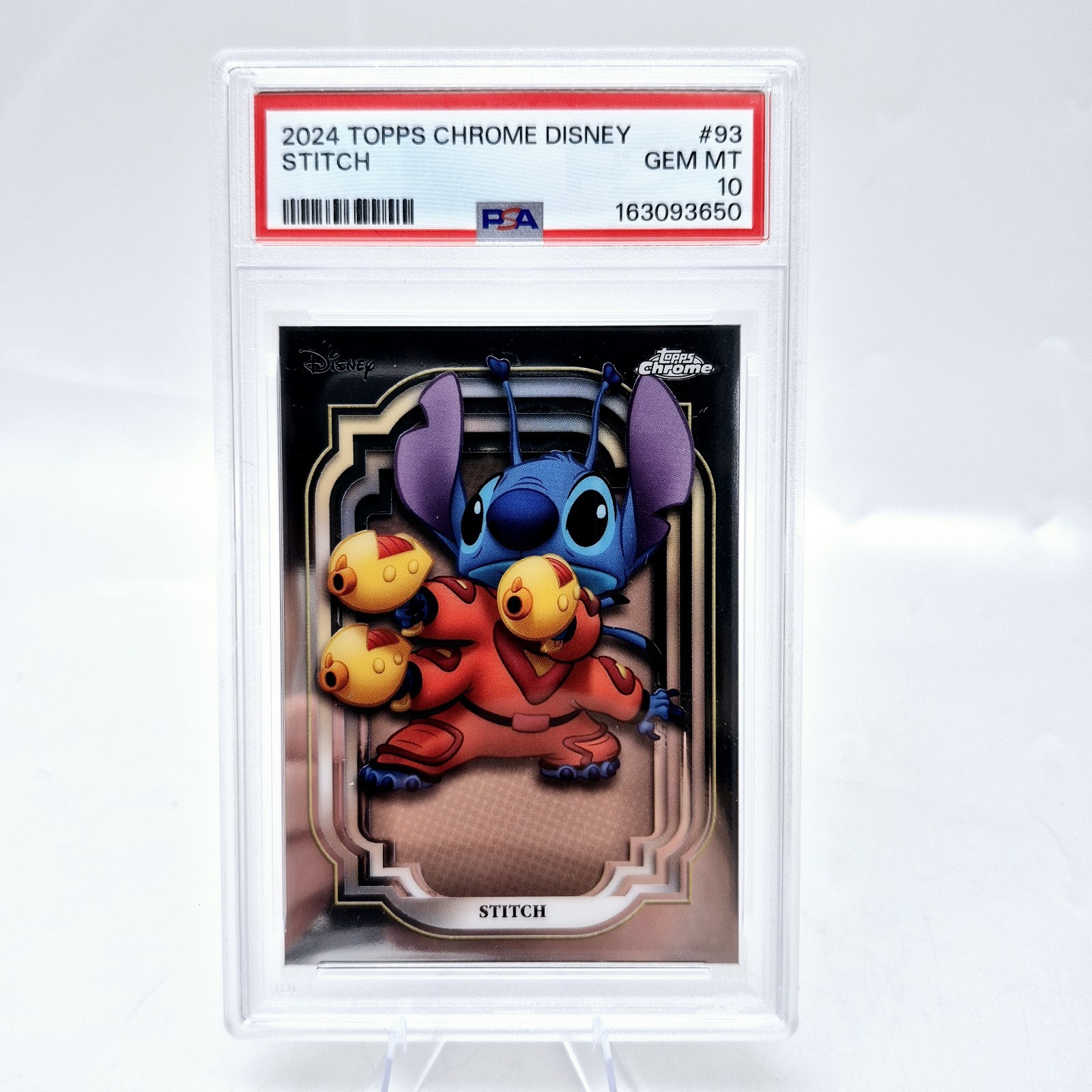 2024 Topps Chrome Disney Stitch #93 PSA 10 Base 2024 Topps Chrome Disney Stitch #93 PSA 10 Base