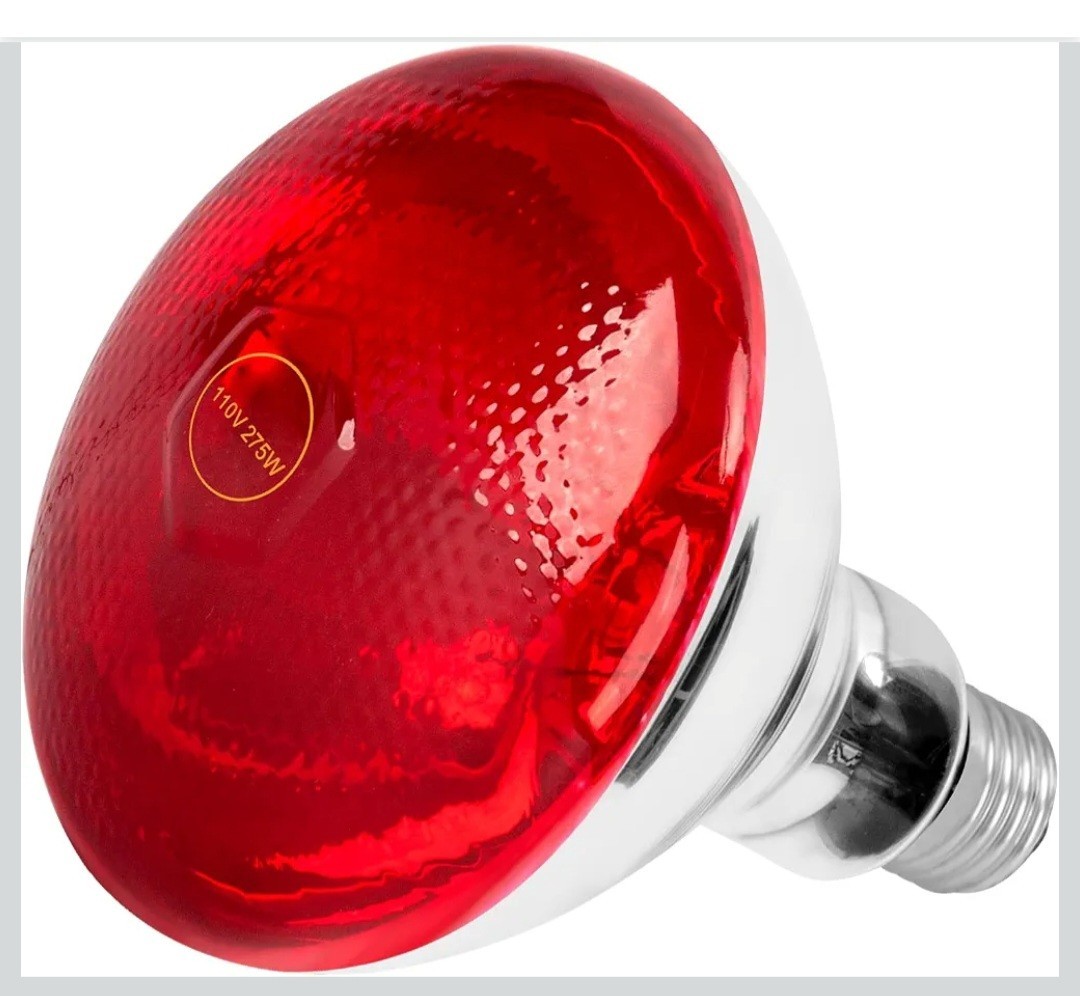 Hoakya 275W Infrared Light Bulb, Fits Red Heat Lamp Device E26/E27 Base