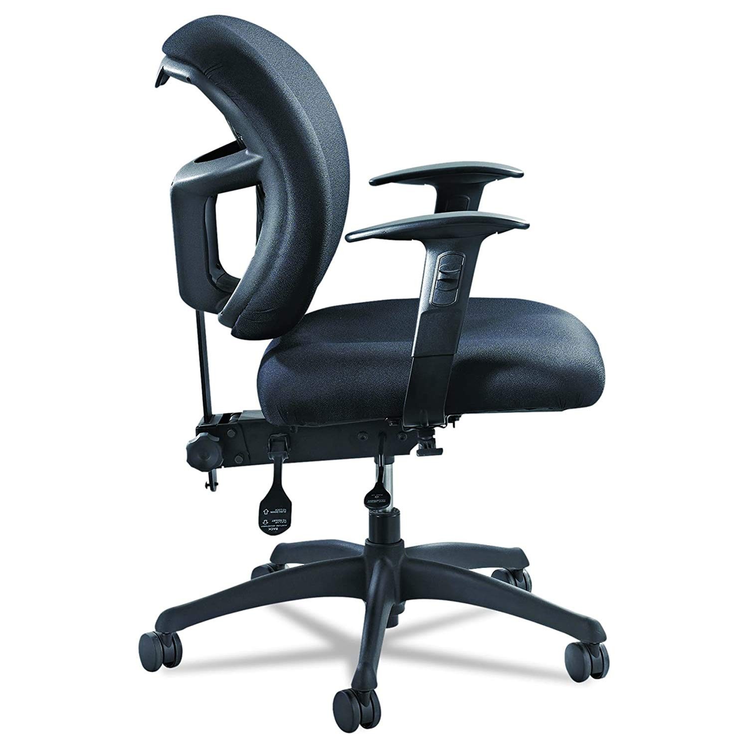 Safco Alday 24/7 Armless Task Office Chair in Black Safco Alday 24/7 Armless Task Office Chair in Black