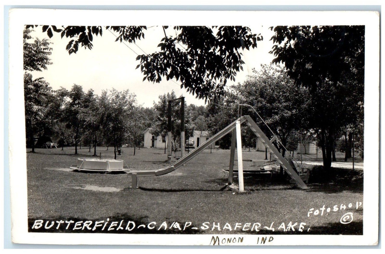 c1940\'s Butterfield Camp Shafer Lake Monon Indiana IN RPPC Photo Postcard c1940\'s Butterfield Camp Shafer Lake Monon Indiana IN RPPC Photo Postcard