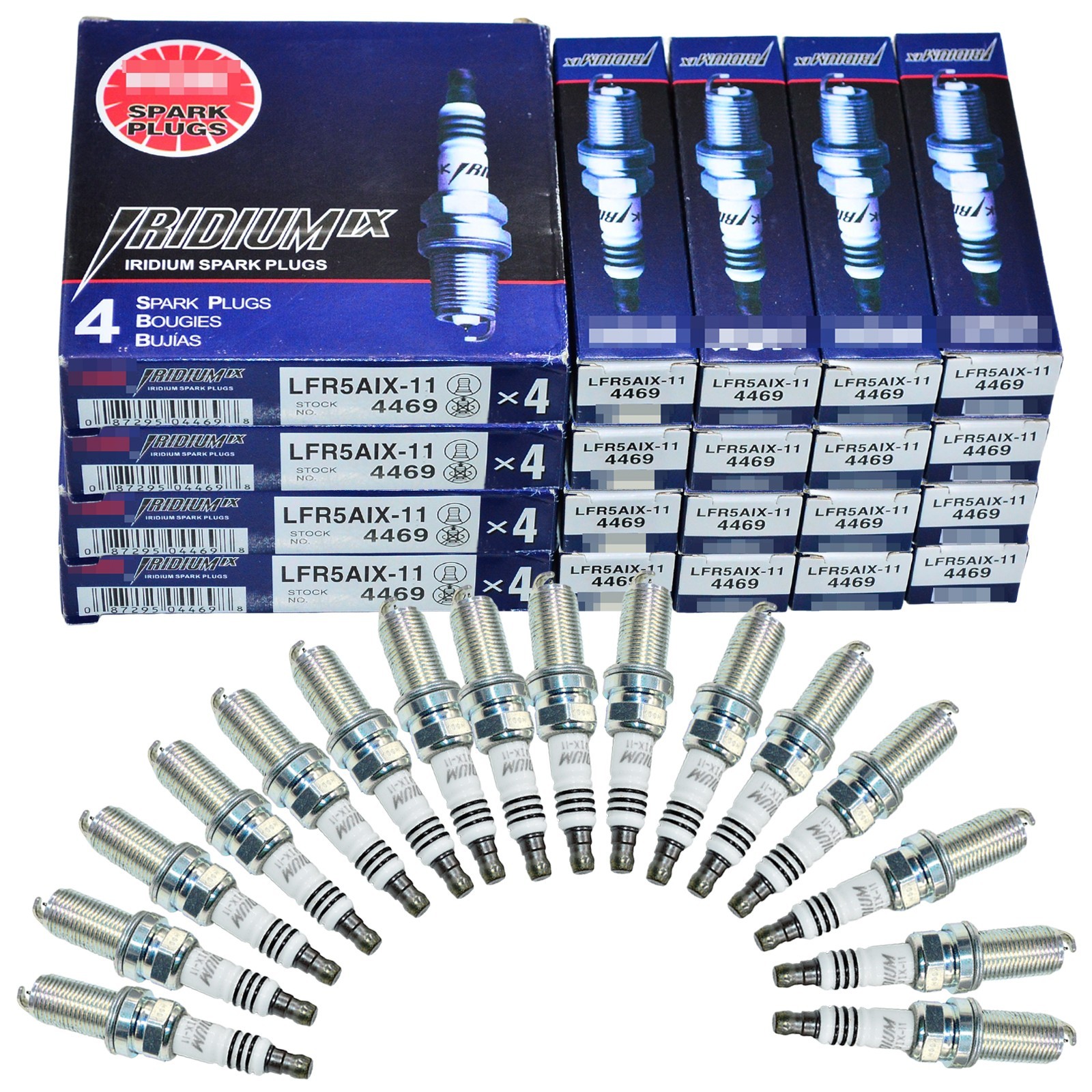 Set of 16 NGK LFR5AIX-11 #4469 Iridium Spark Plugs 2009+ 5.7L 6.4L Hemi Dodge