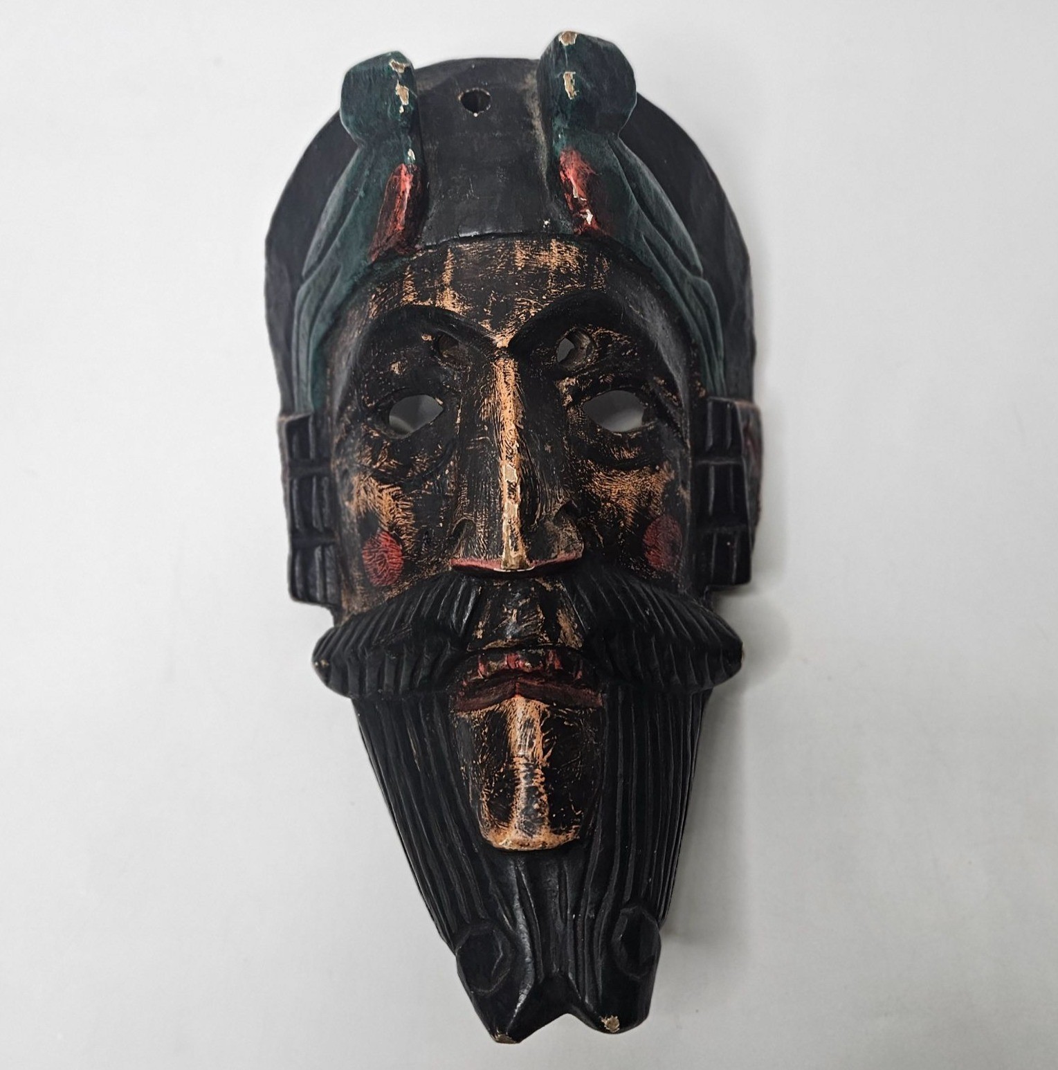 Antique 19th/20th Century Guatemalan Conquistador Dance Mask