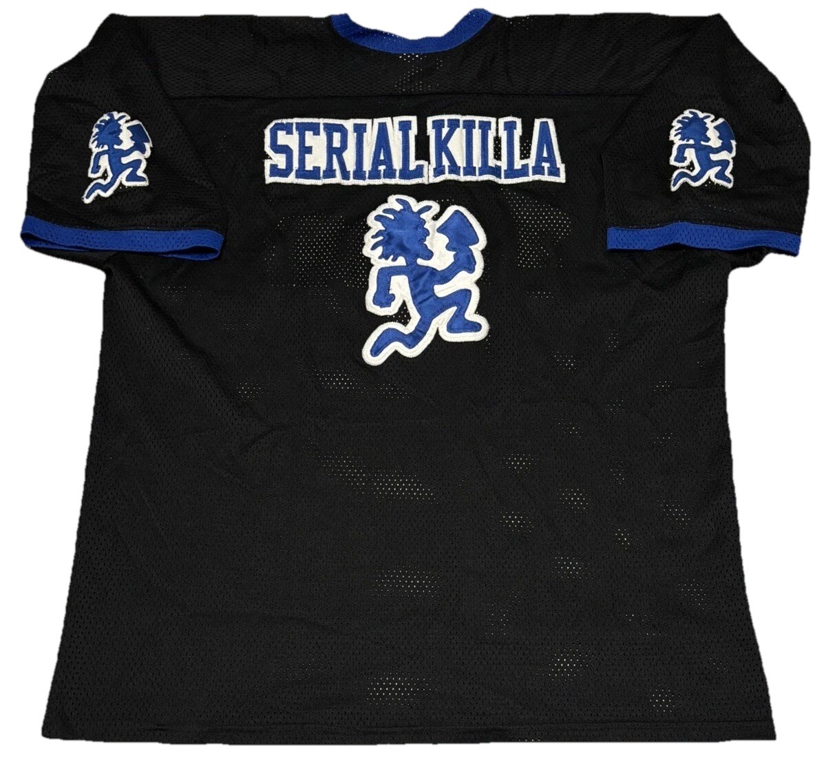 Vintage Insane Clown Posse Serial Killa Twiztid Hatchet Blue Jersey Size XXL