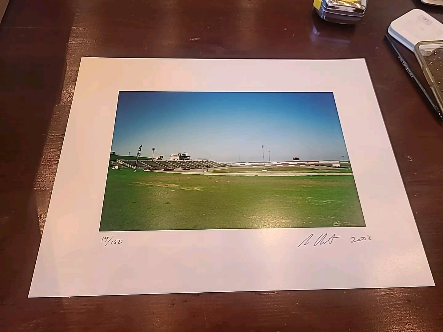 Sam Durant Altamont Raceway Original Photograph Signed Side street Projects 2003 Sam Durant Altamont Raceway Original Photograph Signed Side street Projects 2003