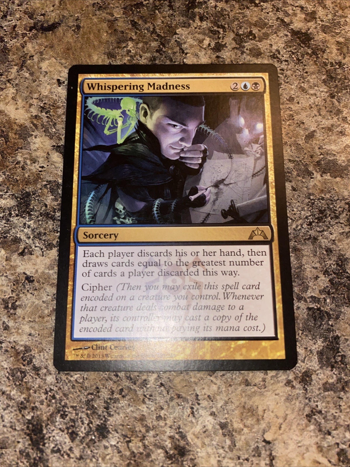 MTG Whispering Madness Gatecrash Rare Dimir Sorcery NM Near Mint GTC 207 MTG Whispering Madness Gatecrash Rare Dimir Sorcery NM Near Mint GTC 207