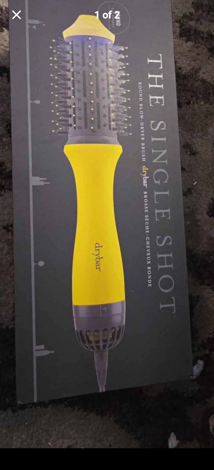 Drybar The Single Shot Hot Air Brush Round Blow-Dryer Brush Yellow/Gray Drybar The Single Shot Hot Air Brush Round Blow-Dryer Brush Yellow/Gray