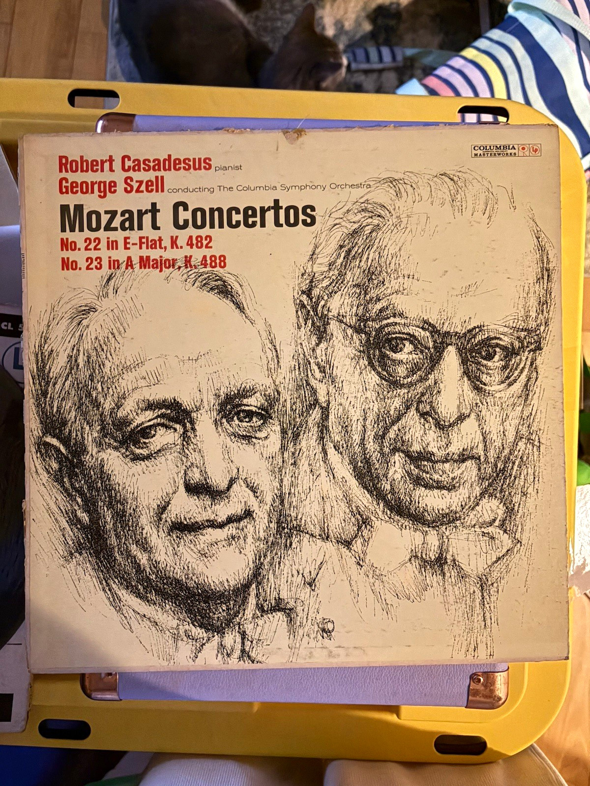 Columbia Masterworks Mozart Concertos Casadesus Szell Stereo Vinyl LP ML 5964