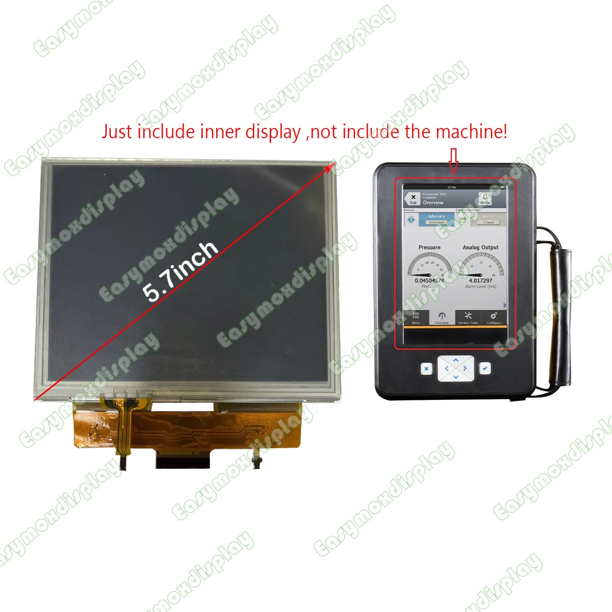  5.7\'\' LCD Dispay Touch Screen For Emerson AMS TREX Device Communicator