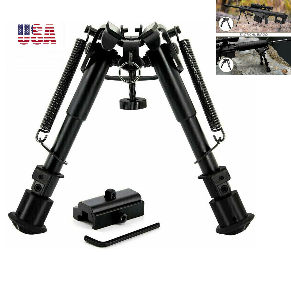 6-9''Hunting Shockproof Rifle Bipod, Spring Return, Picatinny Rail Mount Adapte 6-9''Hunting Shockproof Rifle Bipod, Spring Return, Picatinny Rail Mount Adapte