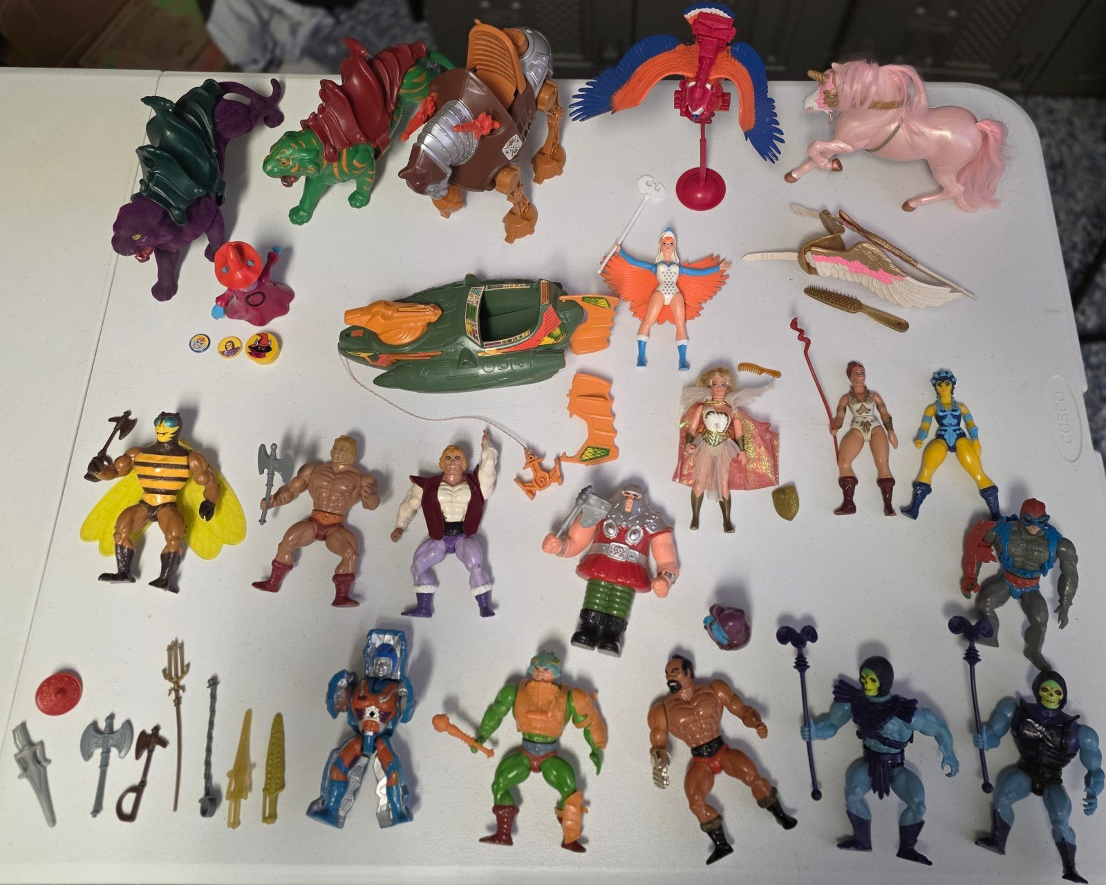 Vintage 1980s Masters of the Universe MOTU He-Man Action Figures Lot Vehicles Vintage 1980s Masters of the Universe MOTU He-Man Action Figures Lot Vehicles