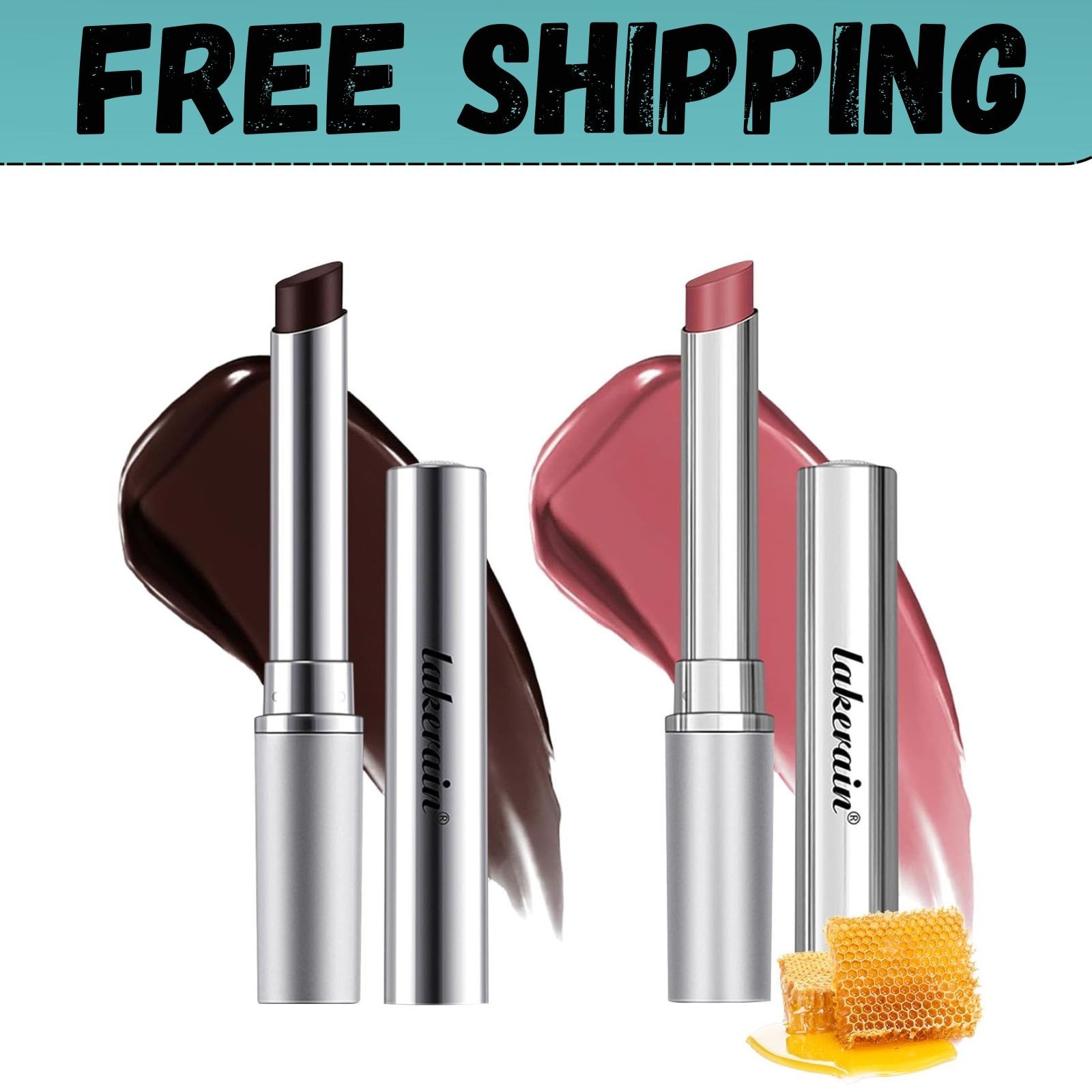 Honey Noir - Black Honey Lipstick for Women, Natural Glossy Pink Lips Balm, Nour Honey Noir - Black Honey Lipstick for Women, Natural Glossy Pink Lips Balm, Nour