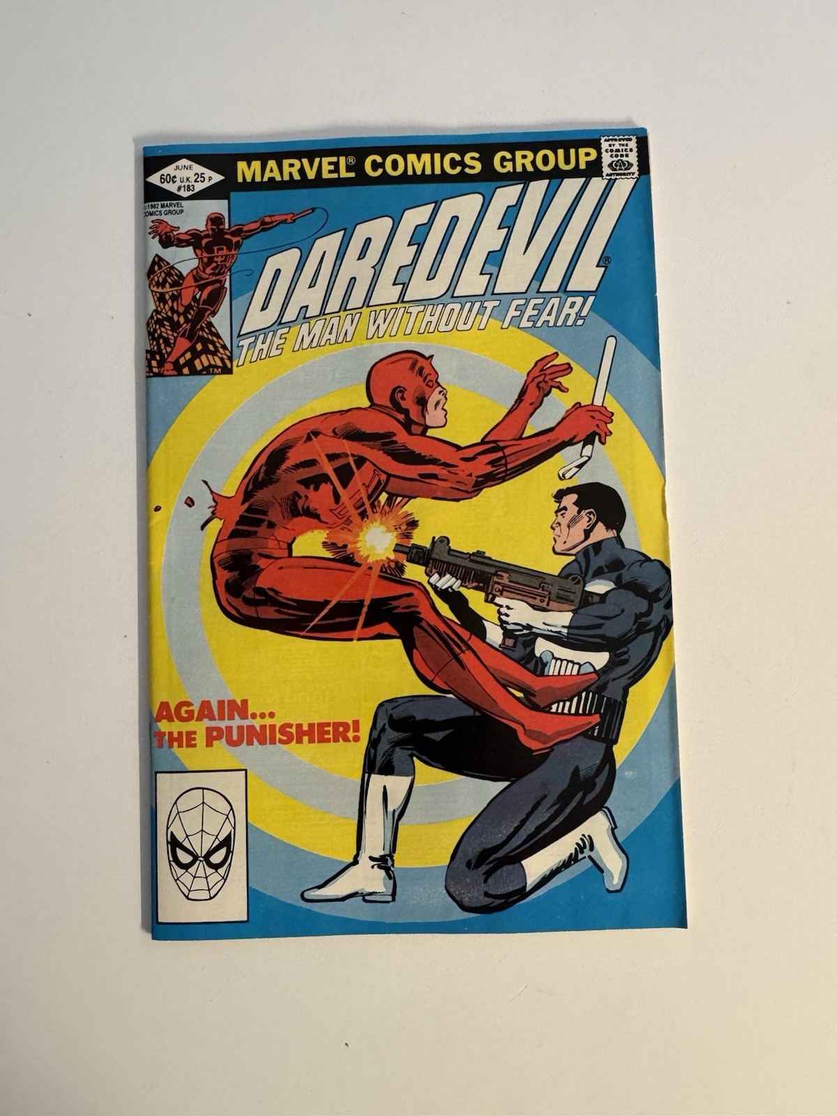 Daredevil #183 - 1st Punisher vs Daredevil Frank Miller Marvel Comics 1982 Daredevil #183 - 1st Punisher vs Daredevil Frank Miller Marvel Comics 1982