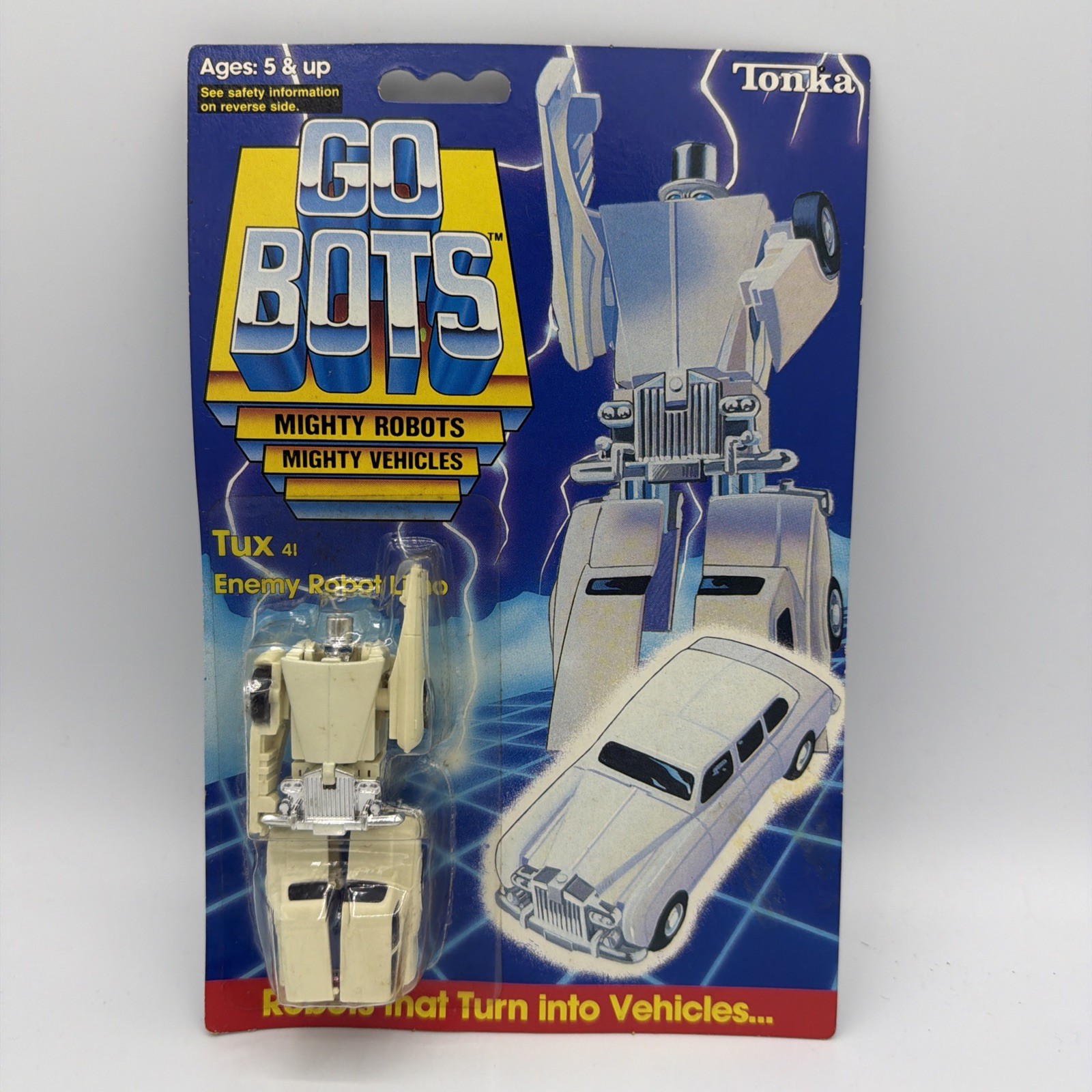 1984 Vintage Tonka Go Bots Tux 41 Enemy Robot Limo Series 2 NOS SEALED Bandai