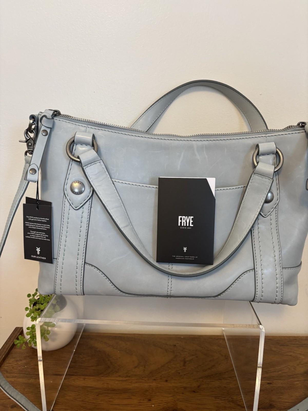 New with Tags Frye Melissa medium convertible Blue handbag New with Tags Frye Melissa medium convertible Blue handbag