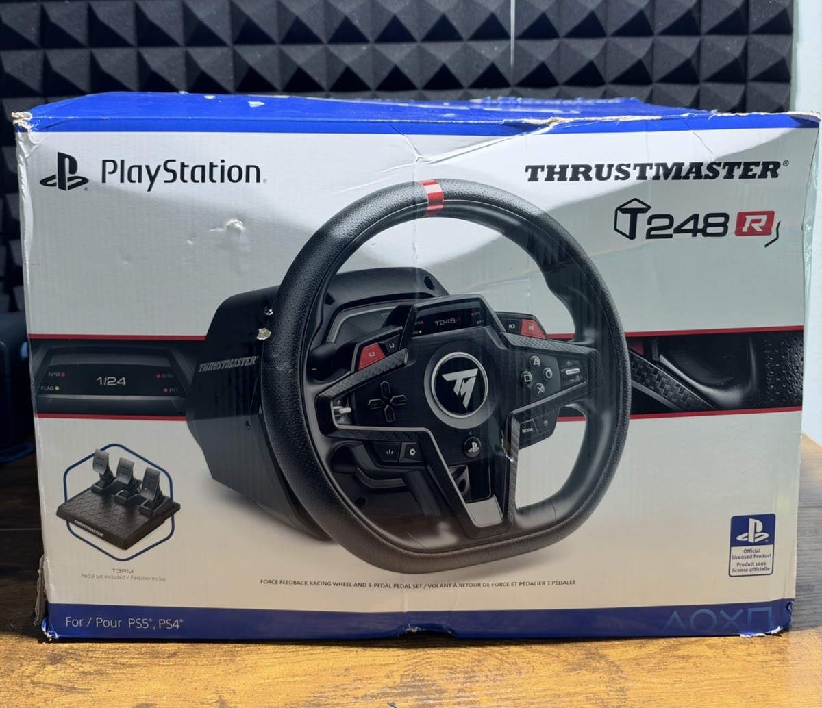 Thrustmaster T248R Racing Wheel Pedals Force Feedback PS5 PS4 PC 4169102 Read