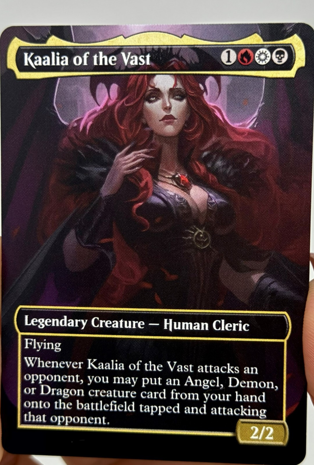Kaalia of the Vast Proxy Card with Custom designed art
