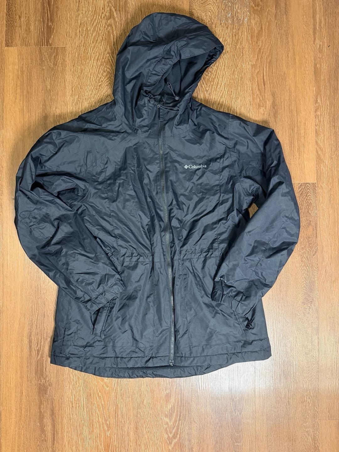 Columbia Hooded Rain Jacket Black Columbia Hooded Rain Jacket Black