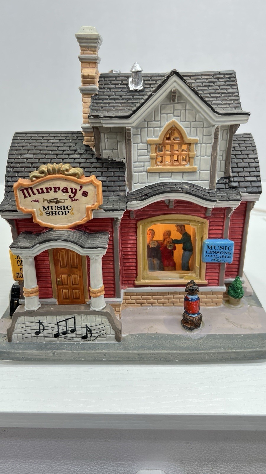 Lemax Holidays & Seasons “Murray’s Music Shop” 25378 Retired RARE And New Lemax Holidays & Seasons “Murray’s Music Shop” 25378 Retired RARE And New
