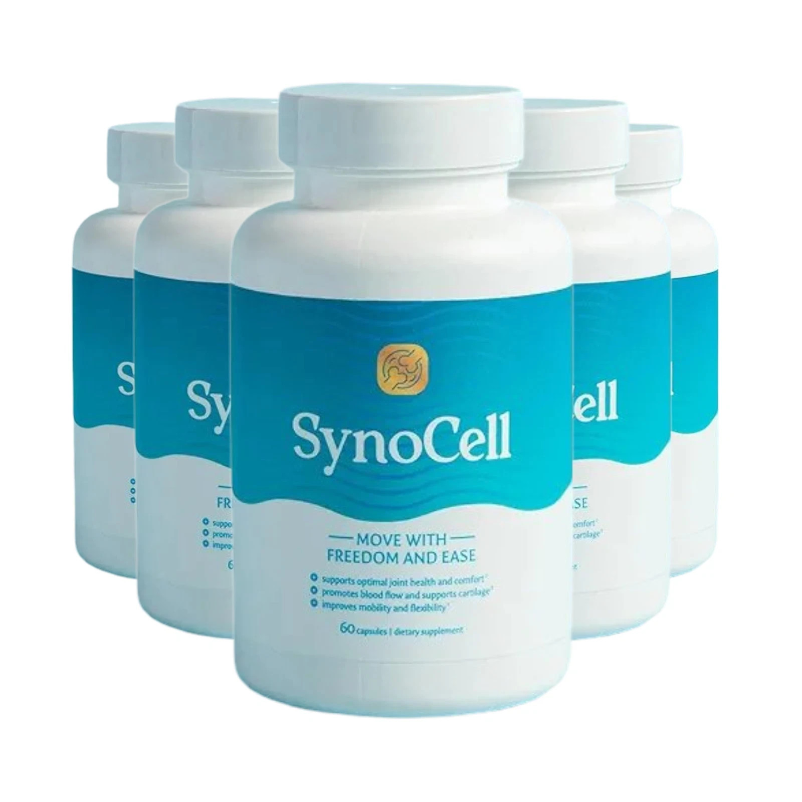 5-Pack Synocell Capsules – Back Neck and Joint Support Complex 60 Capsules