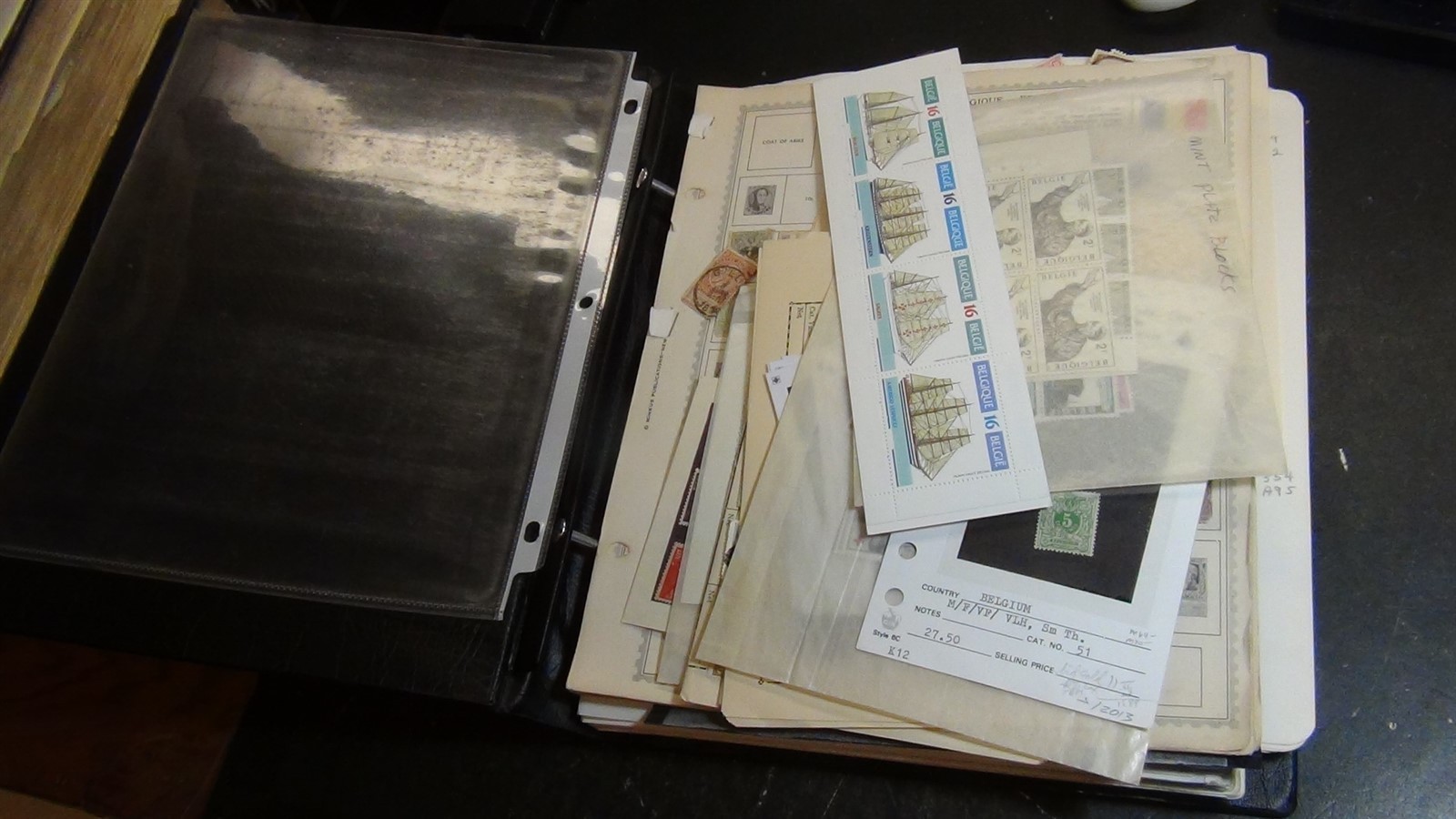 Stampsweis Belgium collection in 2 post album Harris pages est 2000 Stamps