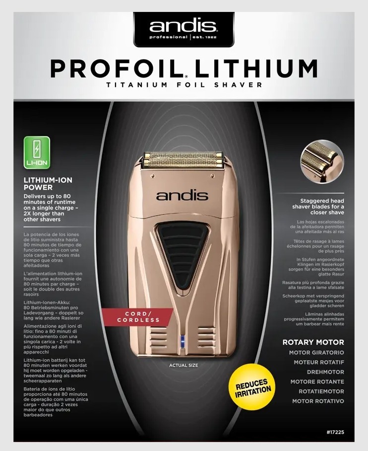 RARE Andis 17225 ProFoil Copper Shaver DISCONTINUED Collectors Barber Fade New RARE Andis 17225 ProFoil Copper Shaver DISCONTINUED Collectors Barber Fade New