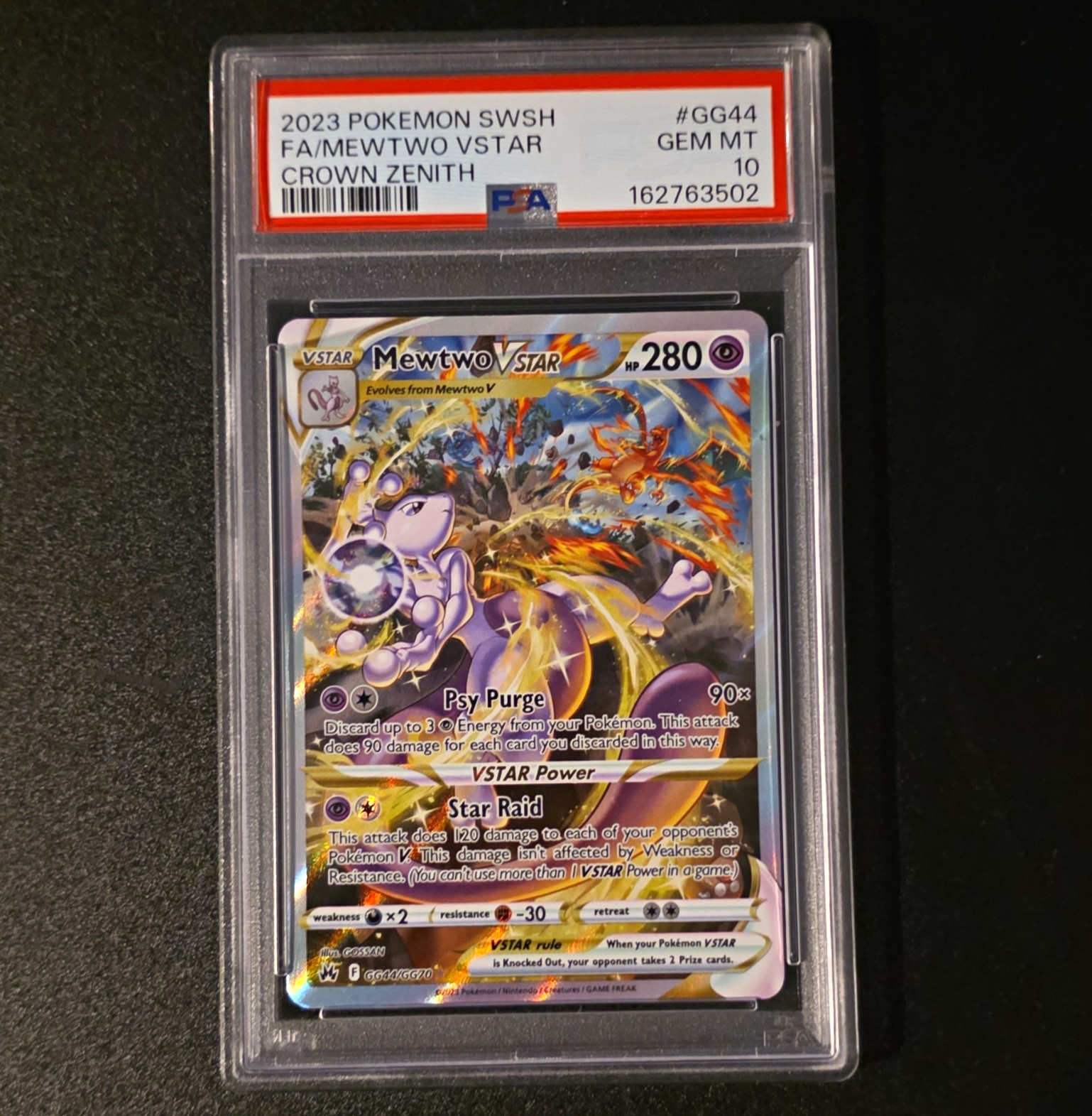 The Pokémon Company Mewtwo VSTAR GG44/GG70 PSA 10 Crown Zenith Holo Full Art The Pokémon Company Mewtwo VSTAR GG44/GG70 PSA 10 Crown Zenith Holo Full Art