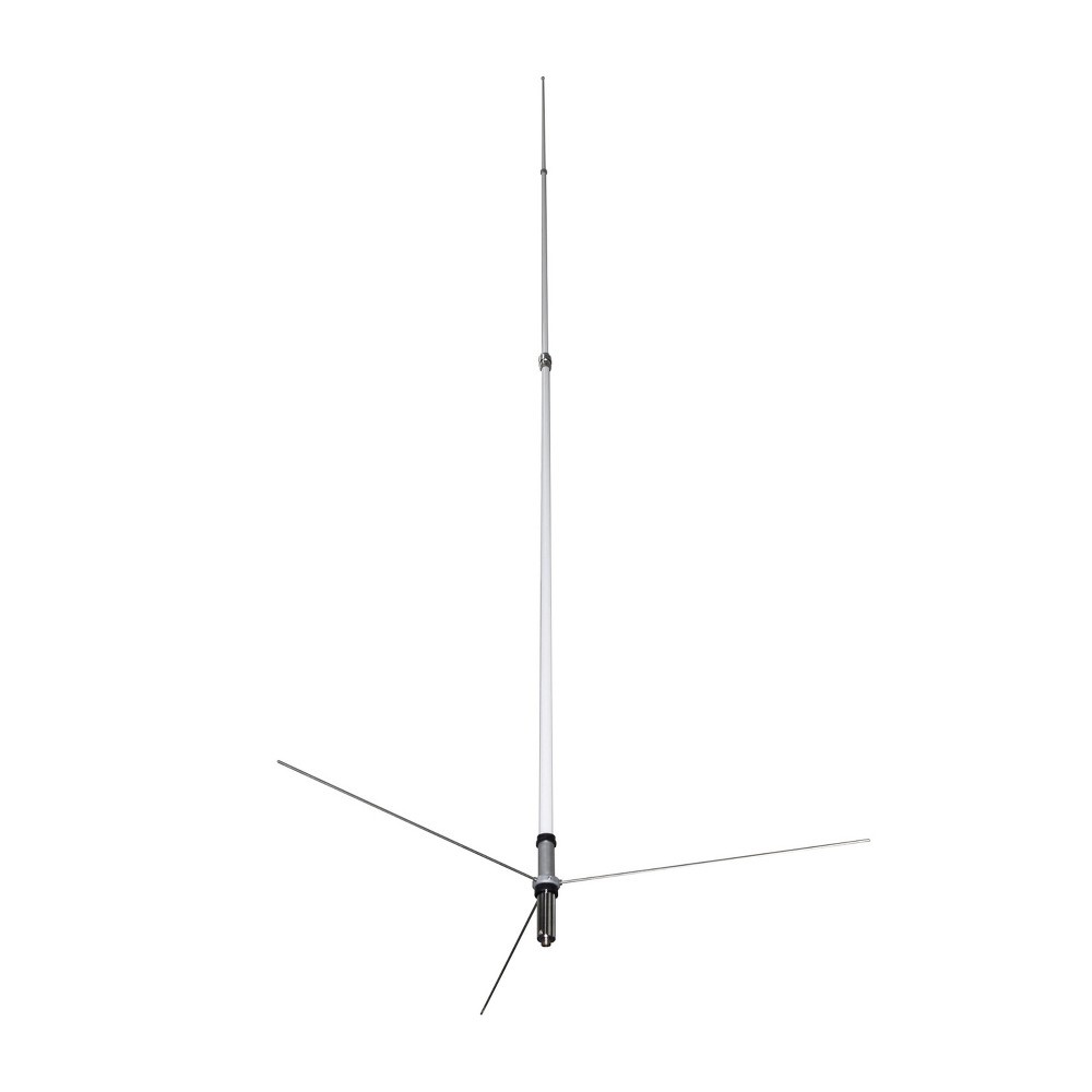 Tram 200W Dual-Band 3-Section Fiberglass Base Antenna, 50-Ohm SO-239, 17ft White