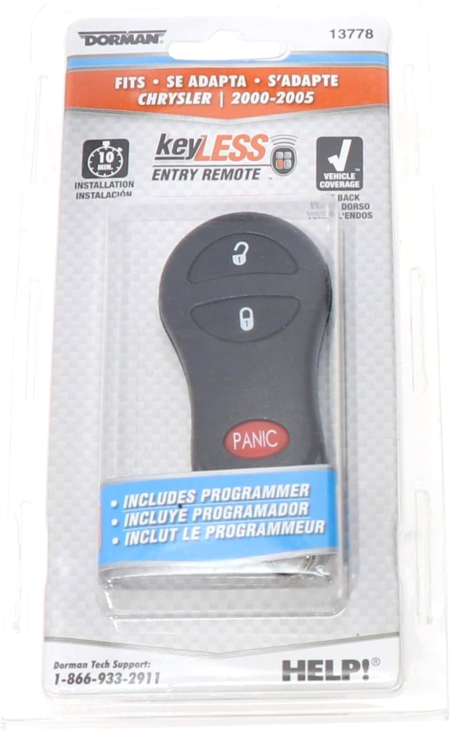 Dorman 13778 Keyless Entry 3-button Remote *NEW* Dorman 13778 Keyless Entry 3-button Remote *NEW*