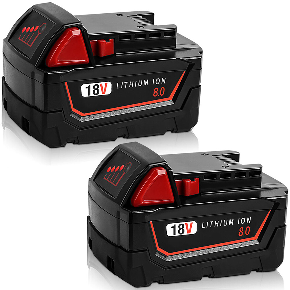 1/10Pack For Milwaukee for M18 Lithium 8 Ah Extended Capacity Battery 48-11-1860