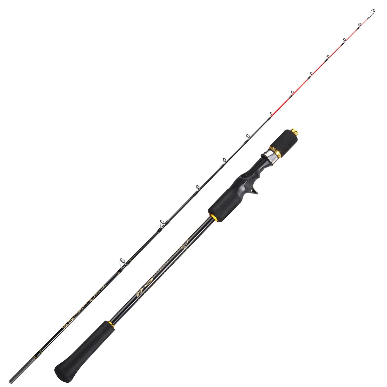 Sougayilang Slow Pitch Jigging Rod, 40 Ton Carbon 1.7m/5.6ft, 1.7m/5.6ft Sougayilang Slow Pitch Jigging Rod, 40 Ton Carbon 1.7m/5.6ft, 1.7m/5.6ft