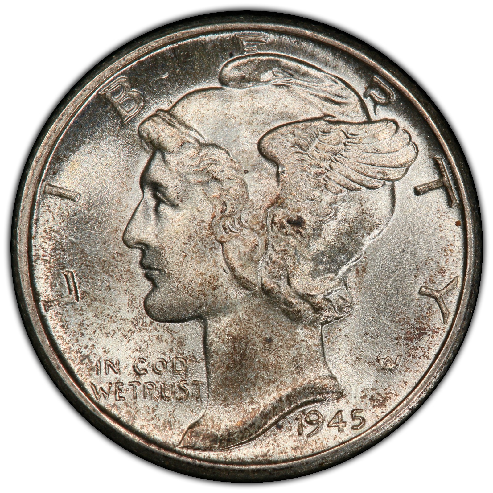 1945-D PCGS CAC MS67 FB Mercury Dime | Flashy Luster | Outstanding Eye Appeal