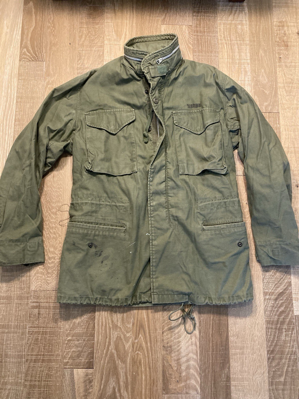 Vtg Vietnam War 1st Pattern M-65 Field Jacket No Epaulets Aluminum Zip Small R Vtg Vietnam War 1st Pattern M-65 Field Jacket No Epaulets Aluminum Zip Small R