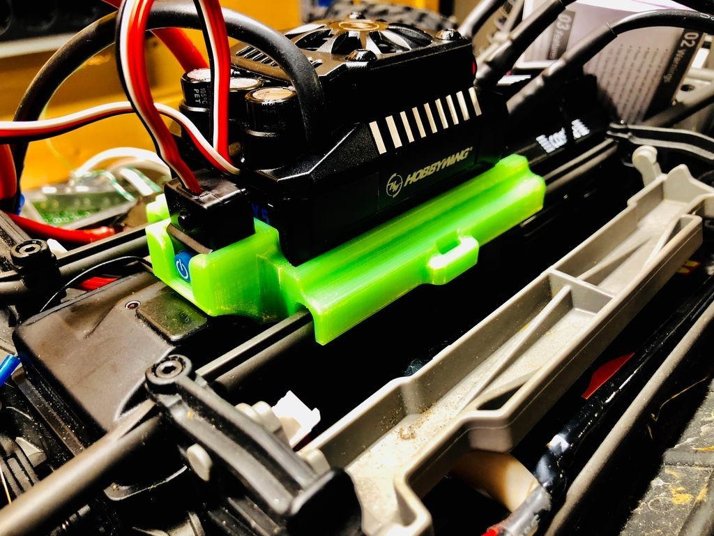 RCPERFORMANCE Traxxas XMAXX Hobbywing Max 5 ESC MOUNT (black)