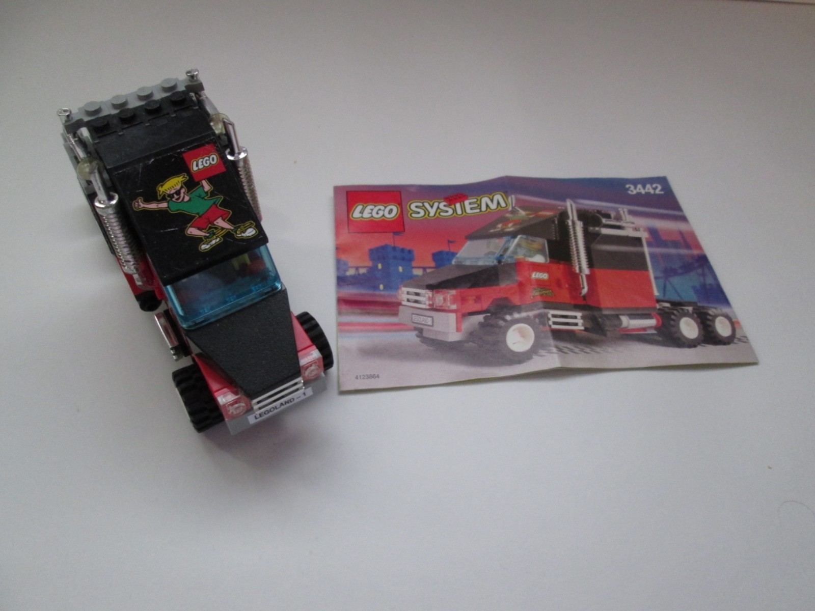 LEGO Town: LEGOLAND CALIFORNIA TRUCK (3442) - Parts 99% Complete~ Manual~No Box