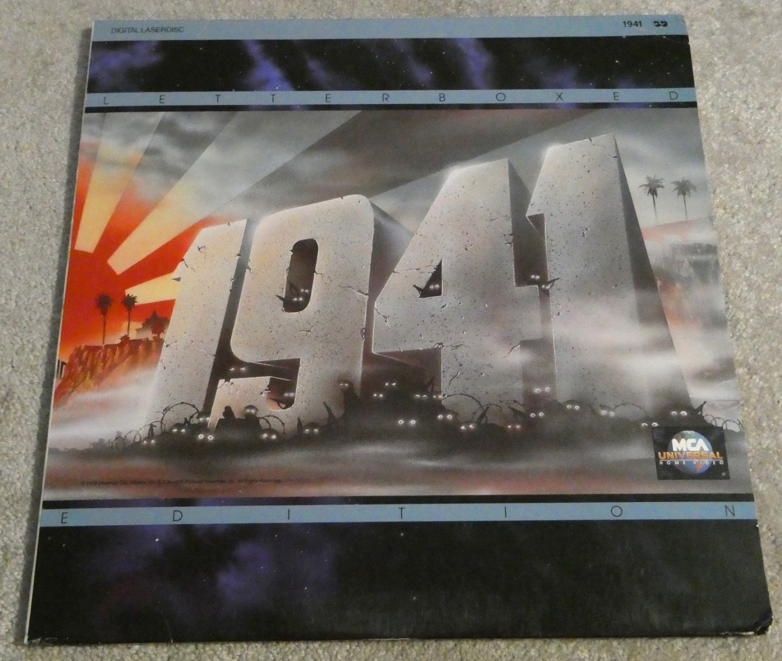 1941 Steven Spielberg 2 Laserdisc EP Set John Belushi Dan Aykroyd Ned Beatty
