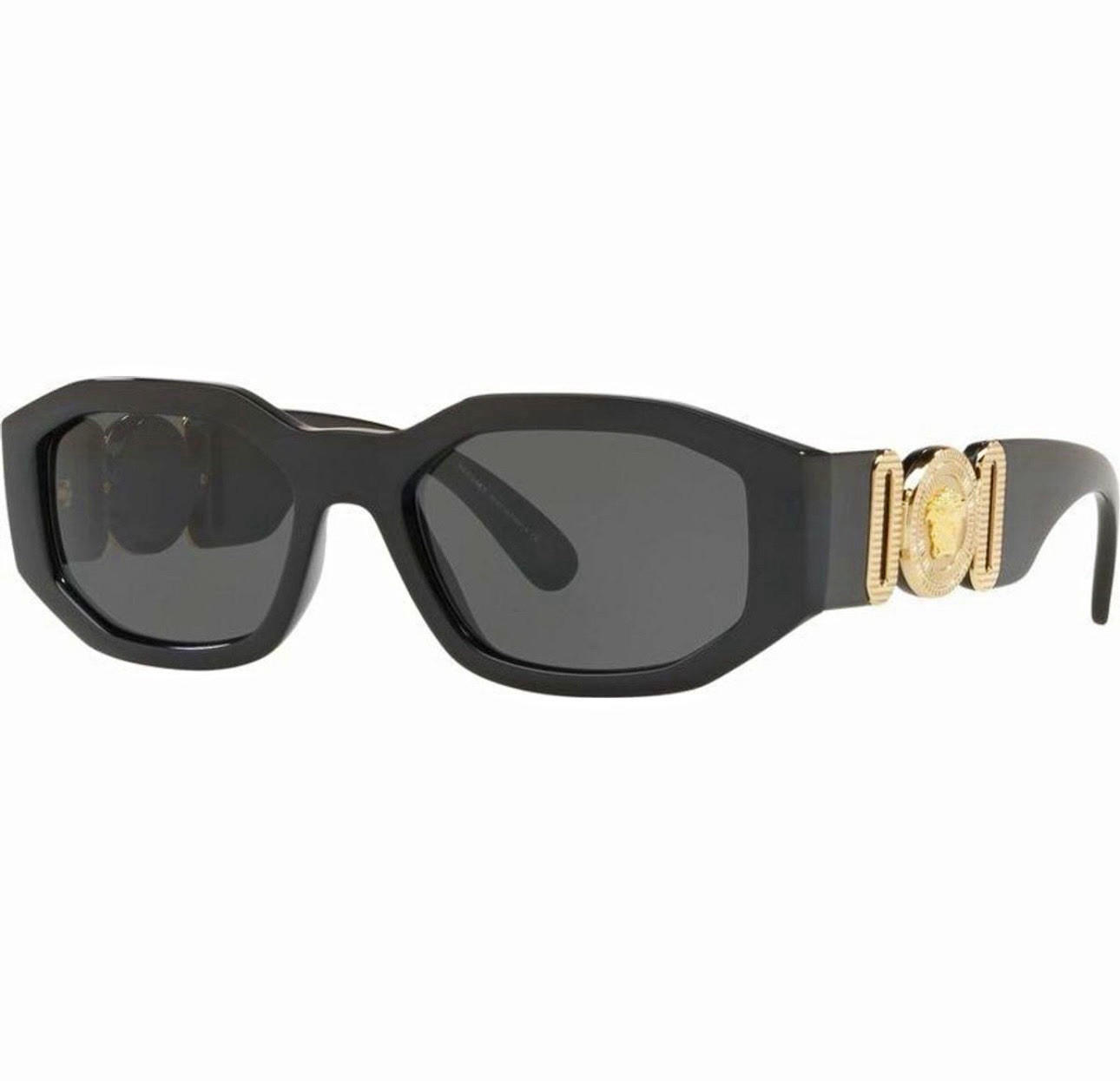 Versace Medusa Biggie Sunglasses Black Frame Gray Tinted Lens women’s Versace Medusa Biggie Sunglasses Black Frame Gray Tinted Lens women’s