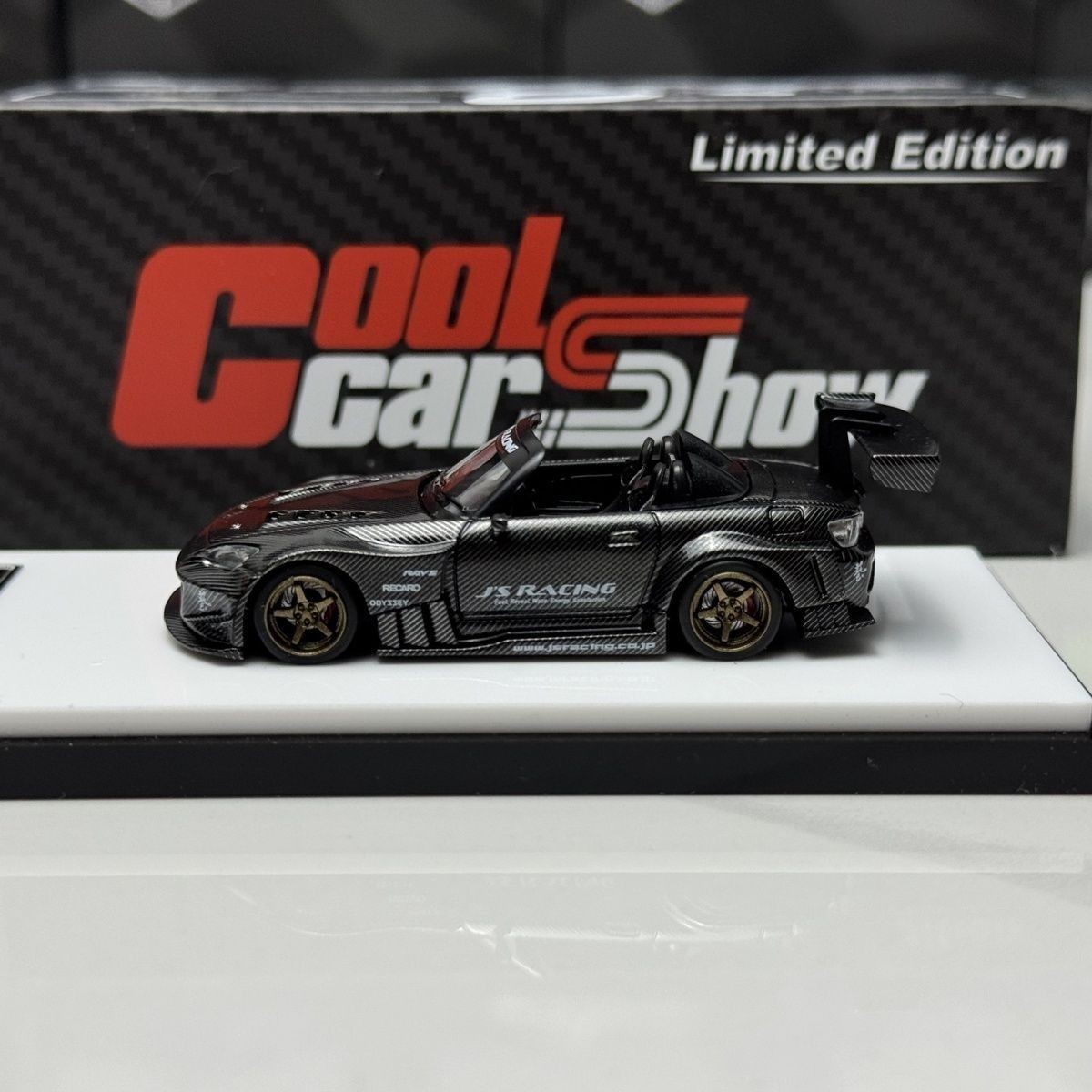 MicroTurbo 1/64 Honda S2000 Carbon Fiber Shenzhen Exclusive Magnetic Wing Ltd