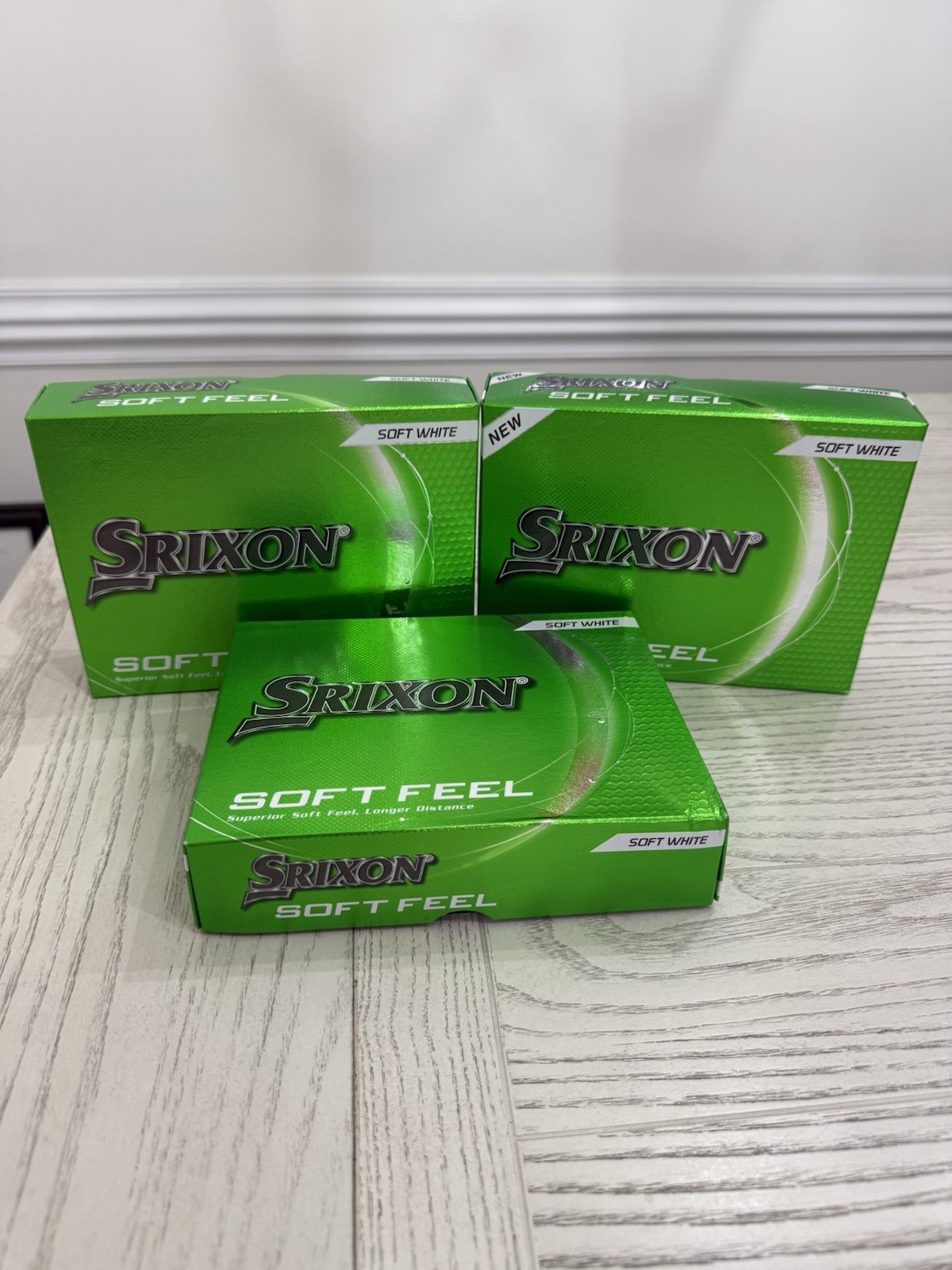 3 Dozen Brand New Srixon Soft Feel Golf Balls White 3 Dozen Brand New Srixon Soft Feel Golf Balls White