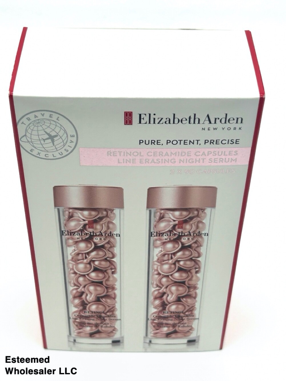 ELIZABETH AREN Retinol Line Erasing Night Serum Ceramide Capsules 2x90CT ELIZABETH AREN Retinol Line Erasing Night Serum Ceramide Capsules 2x90CT