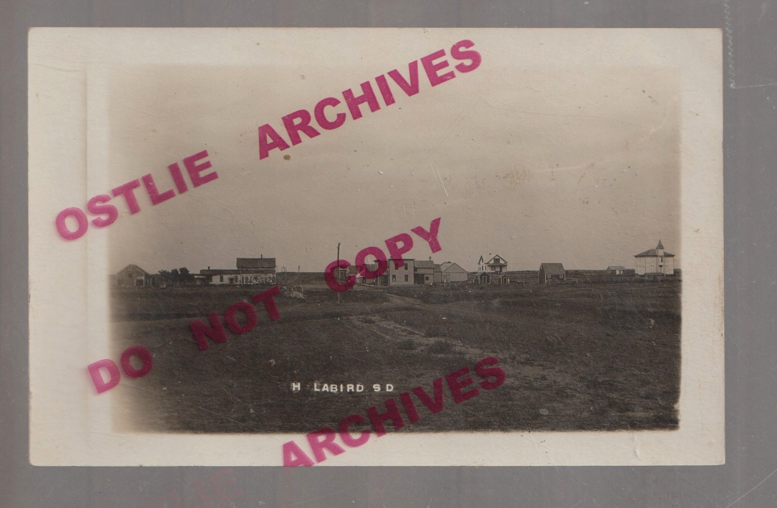 Holabird SOUTH DAKOTA RPPC c1910 MAIN STREET nr Highmore Harrold GHOST TOWN SD