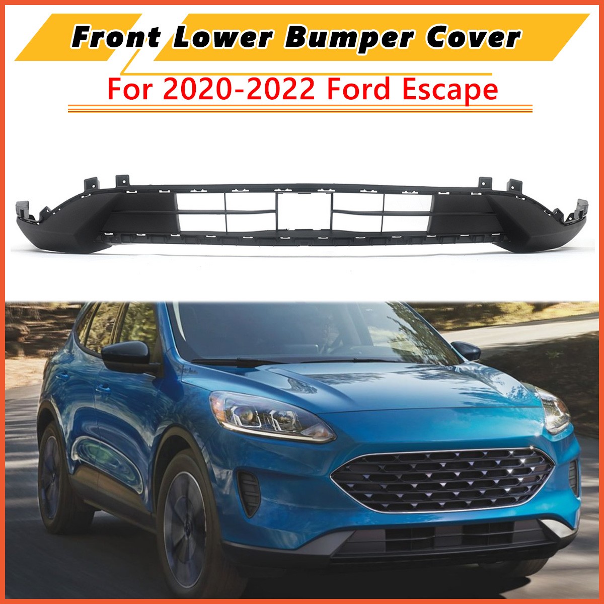 New Bumper Cover Fascia Front Lower LJ6Z17D957C Fits Ford Escape 2020 2021 2022