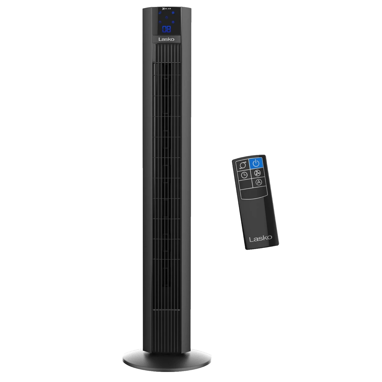 Lasko Xtra Air 48 Inch Extended Airflow Oscillating Digital Tower Fan, 4 Speeds
