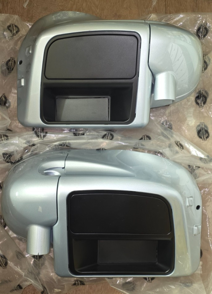 OS&D Advanblack Billet Silver Rushmore Lower Vented Fairings for \'14-\'23 HD
